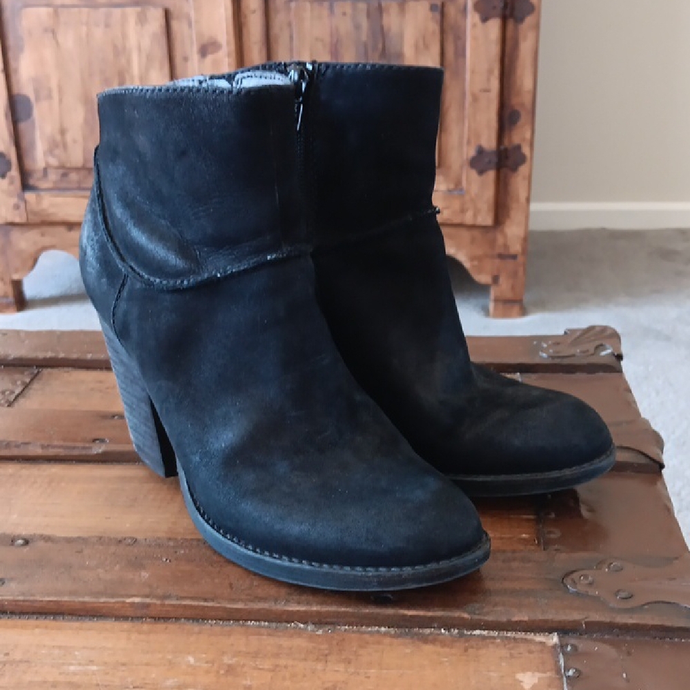 Black Suede Ankle Boots